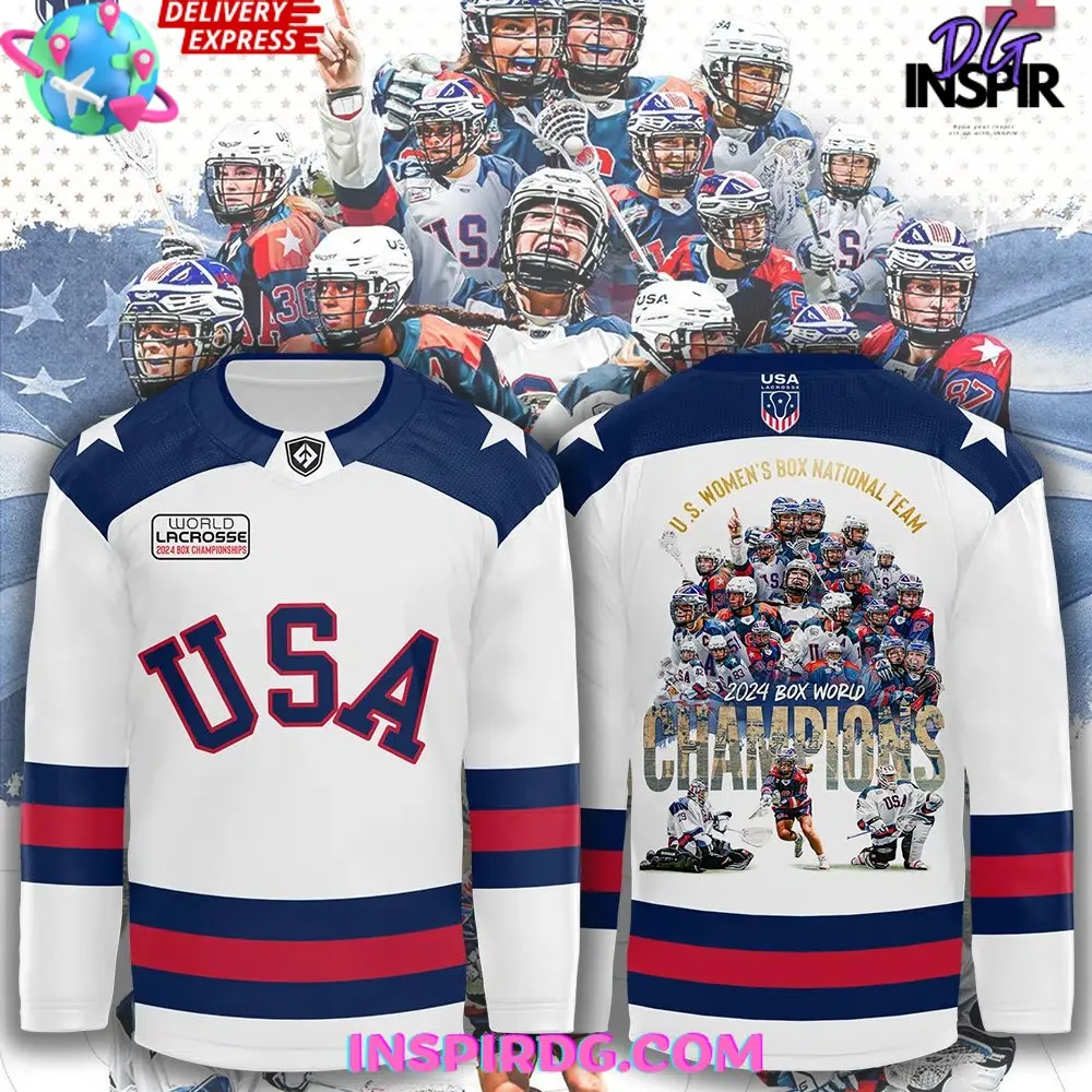 -2024 United States Women’s Box White Hockey Jersey