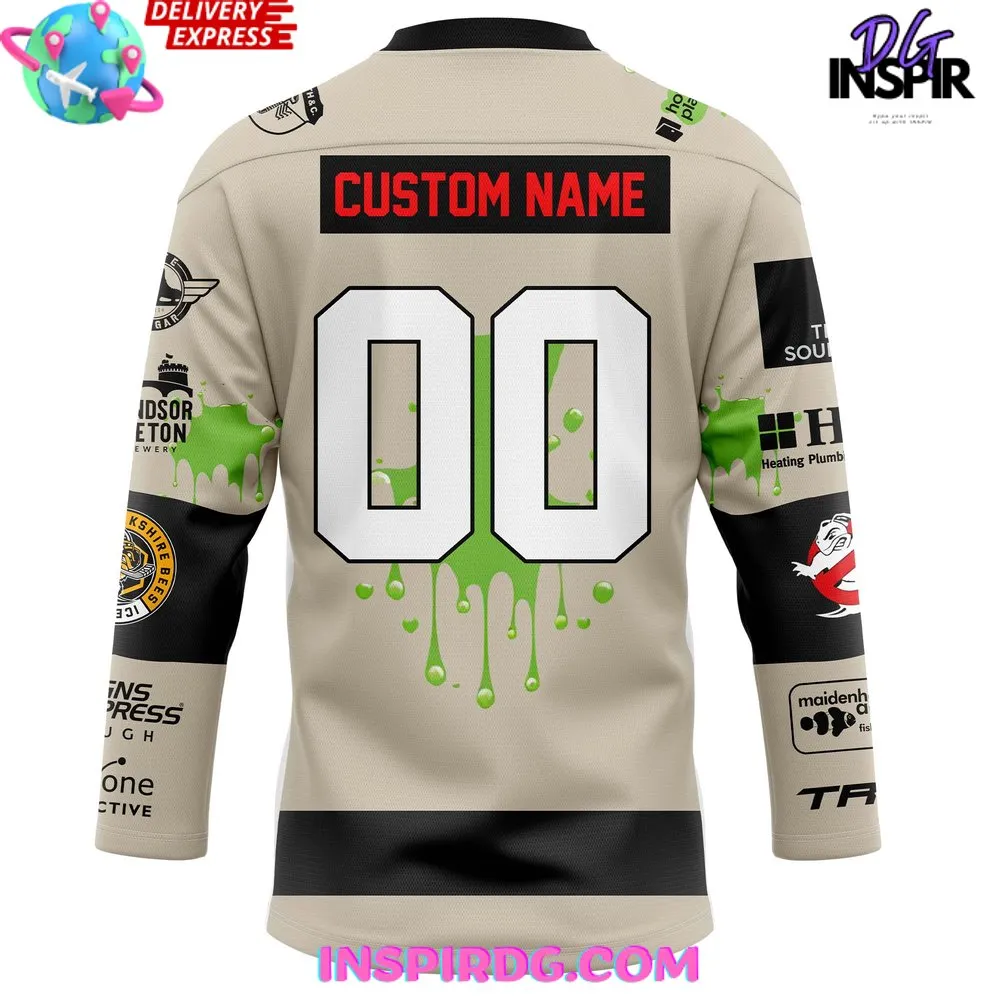 -Berkshire Bees x Ghostbusters Halloween 2024 Hockey Jersey