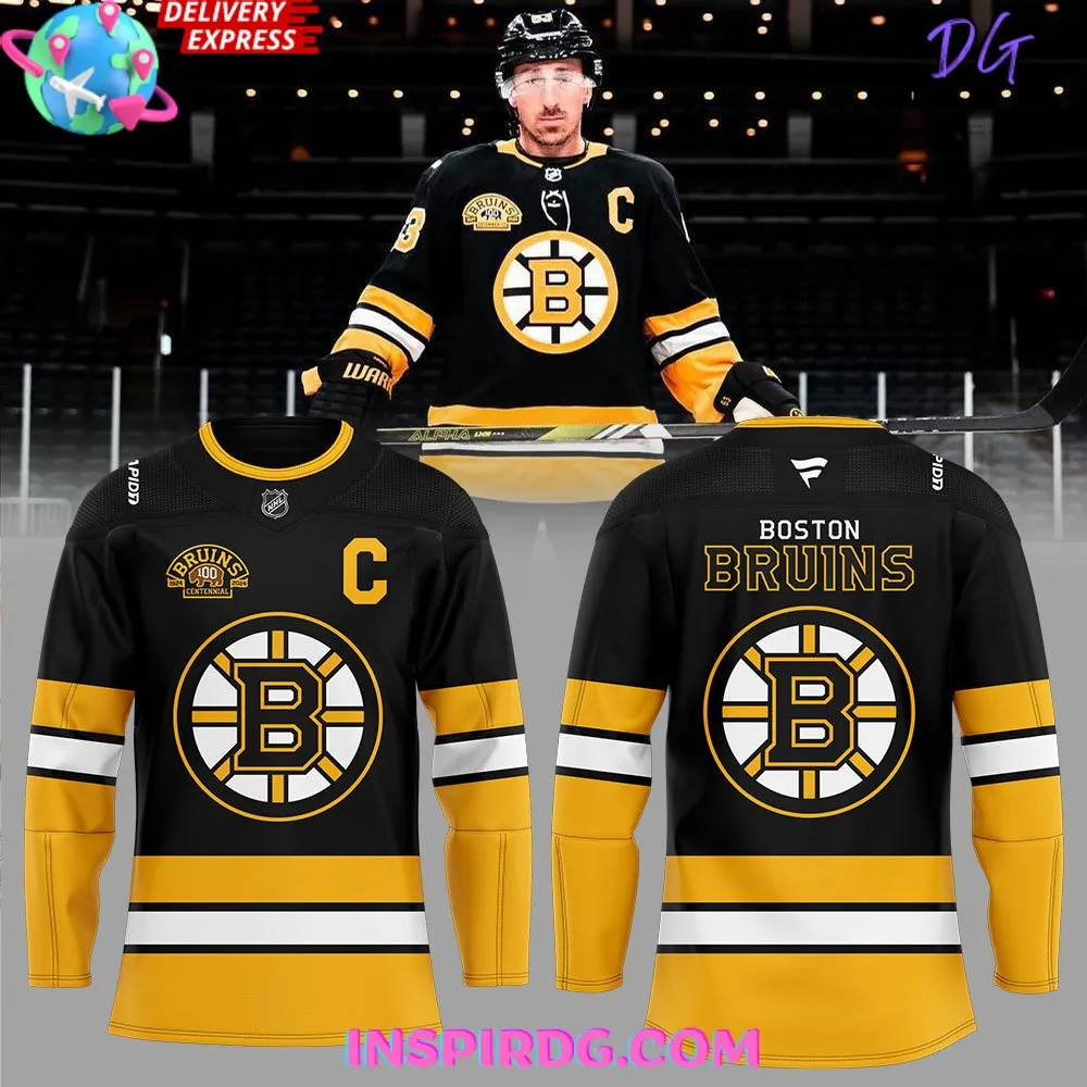 -Boston Bruins 100th Anniversary Limited Edition Hockey Jersey