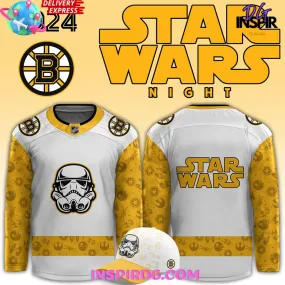 -Boston Bruins x Star Wars Night Hockey Jersey
