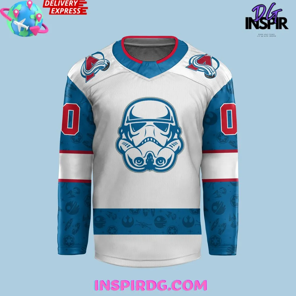 -Colorado Avalanche x Star Wars Night 2024 Custom Hockey Jersey