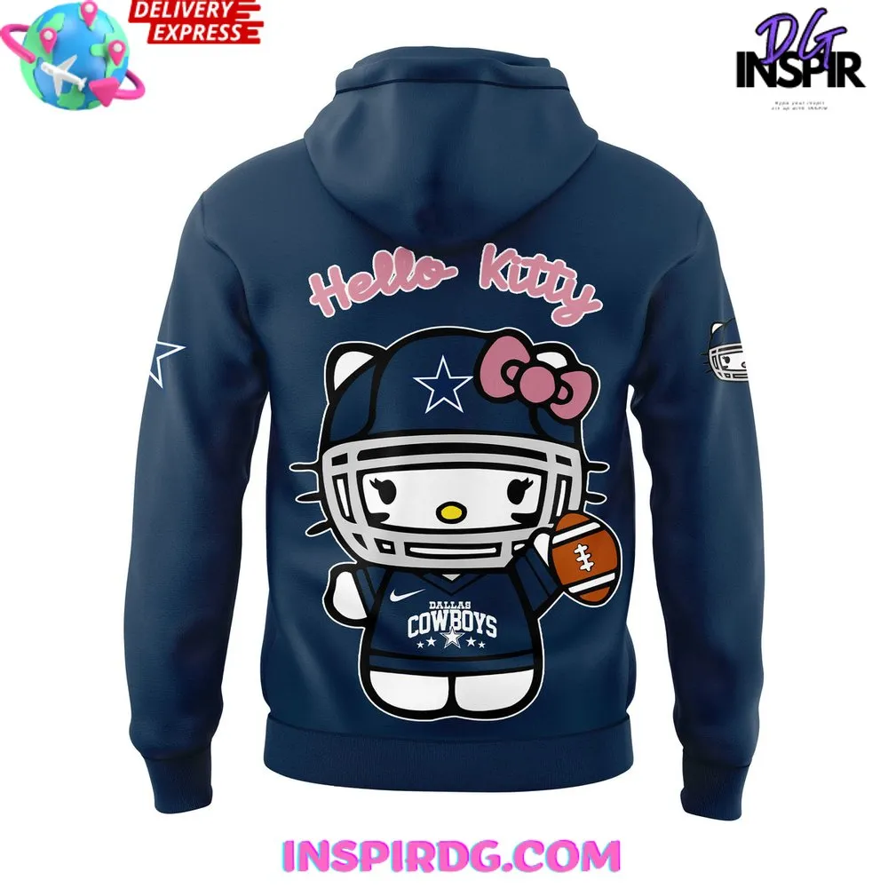 -Dallas Cowboys x Hello Kitty Navy Hoodie