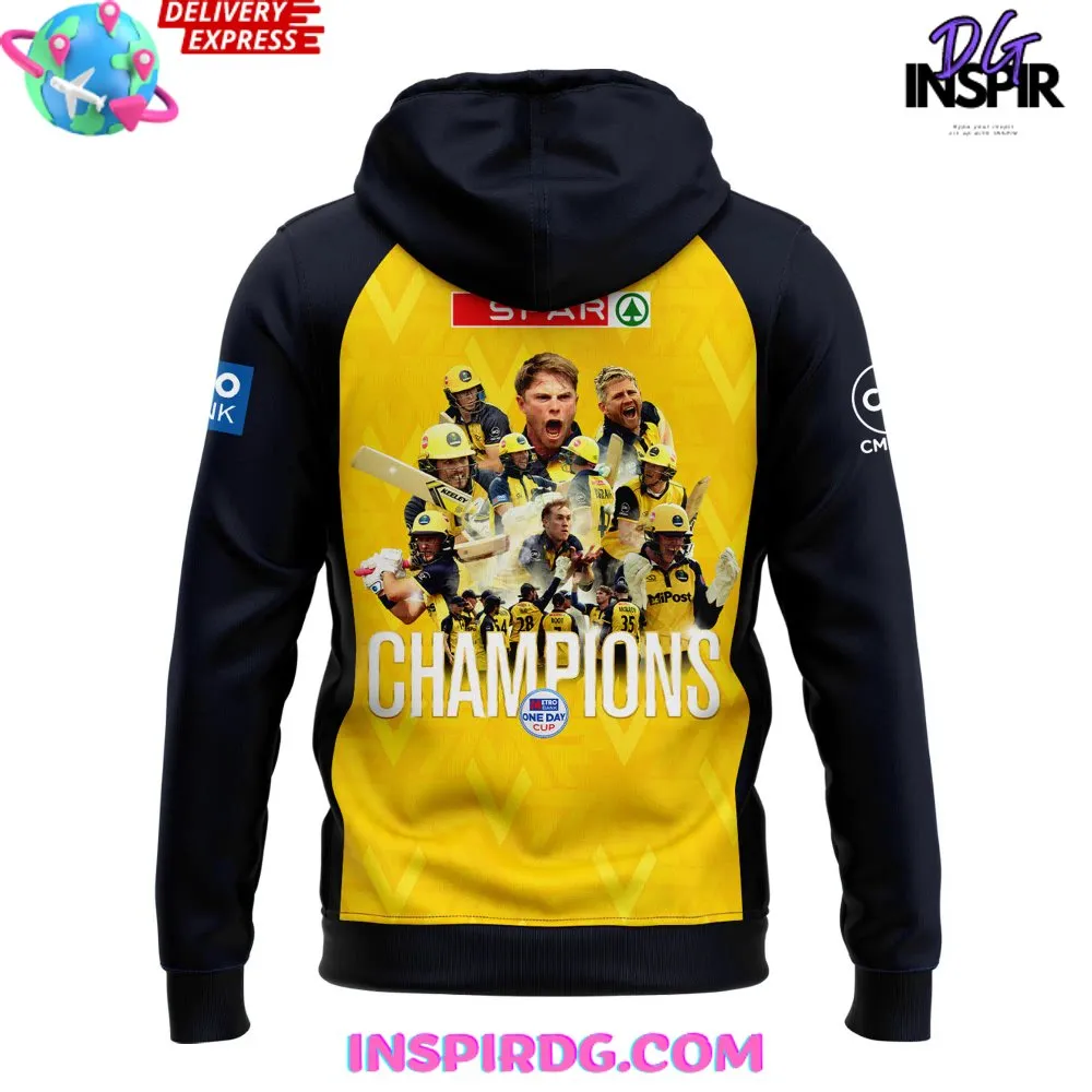 -Glamorgan Cricket Champions One Day Cup 2024 Hoodie