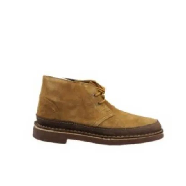 [08168] mens clarks bushacre rand boot taupe distressed suede