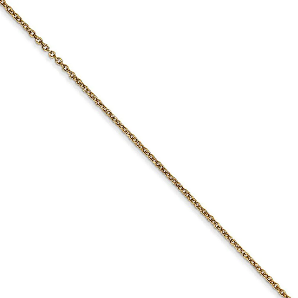 14k Yellow Gold & Enamel Black & White Soccer Ball Necklace