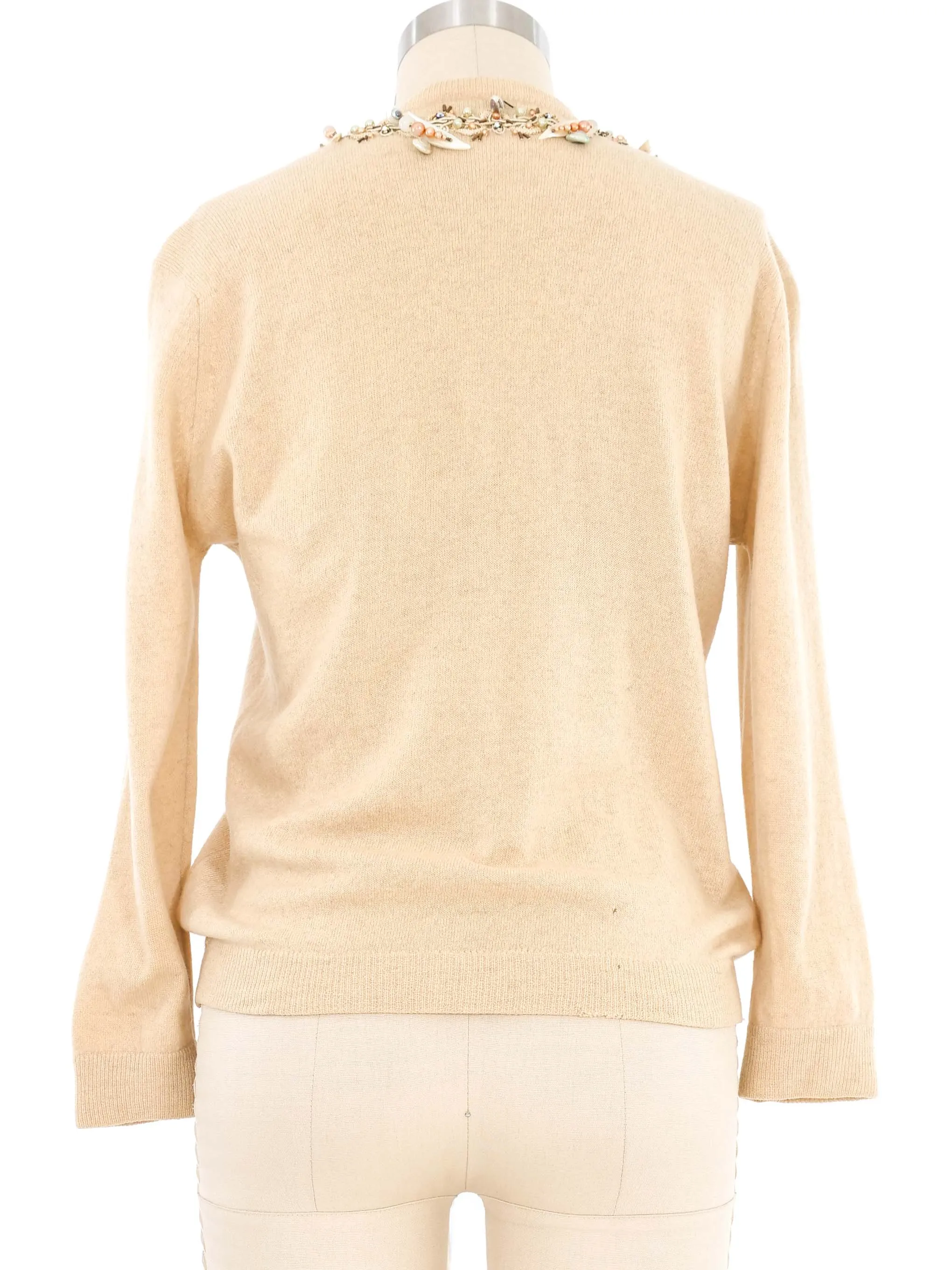 1950s Beaded Cashmere Cardigan