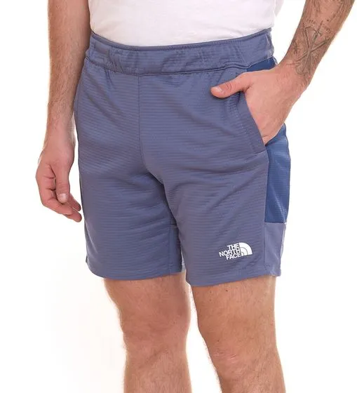 2er Pack THE NORTH FACE Mountain Athletics Herren Fleece-Shorts sportliche Sommer-Hose mit Eingriffstaschen NF0A82300EA1 Blau