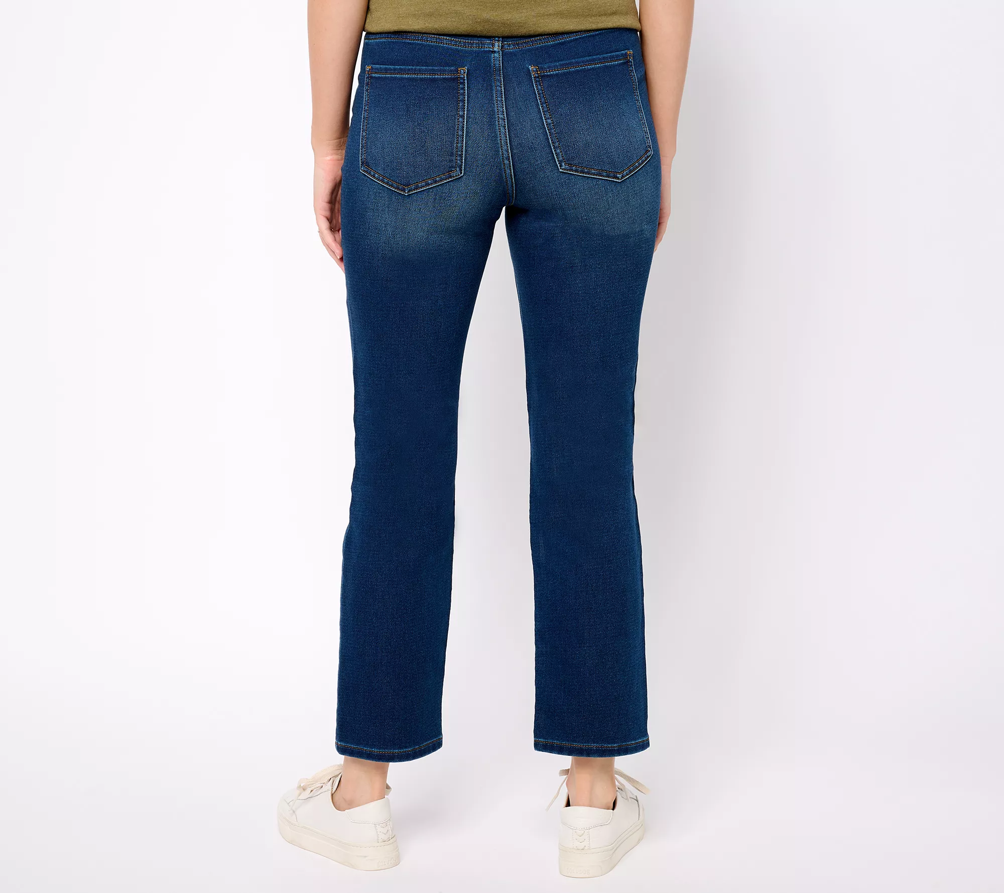 "As Is" Isaac Mizrahi Live! Regular Indigo Divine Denim Pull On Jeans