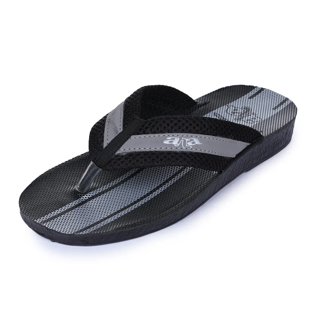 A-HA By Liberty POKAR Men Casual Black Slippers