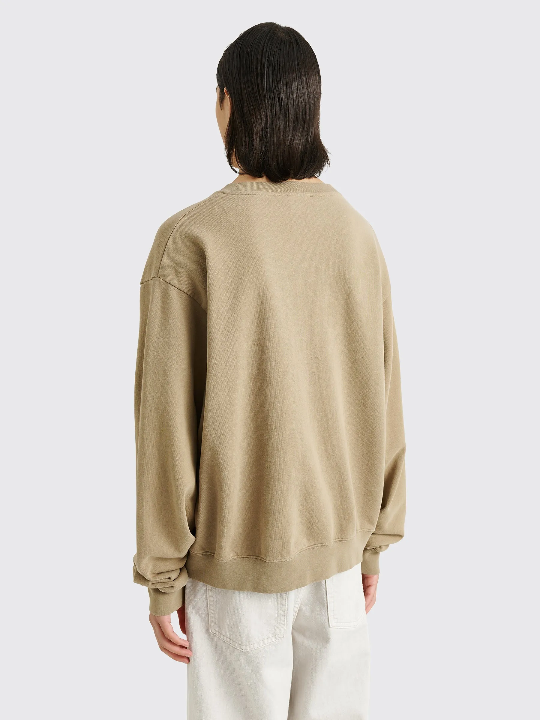 Acne Studios Glow In The Dark Logo Sweater Dark Beige
