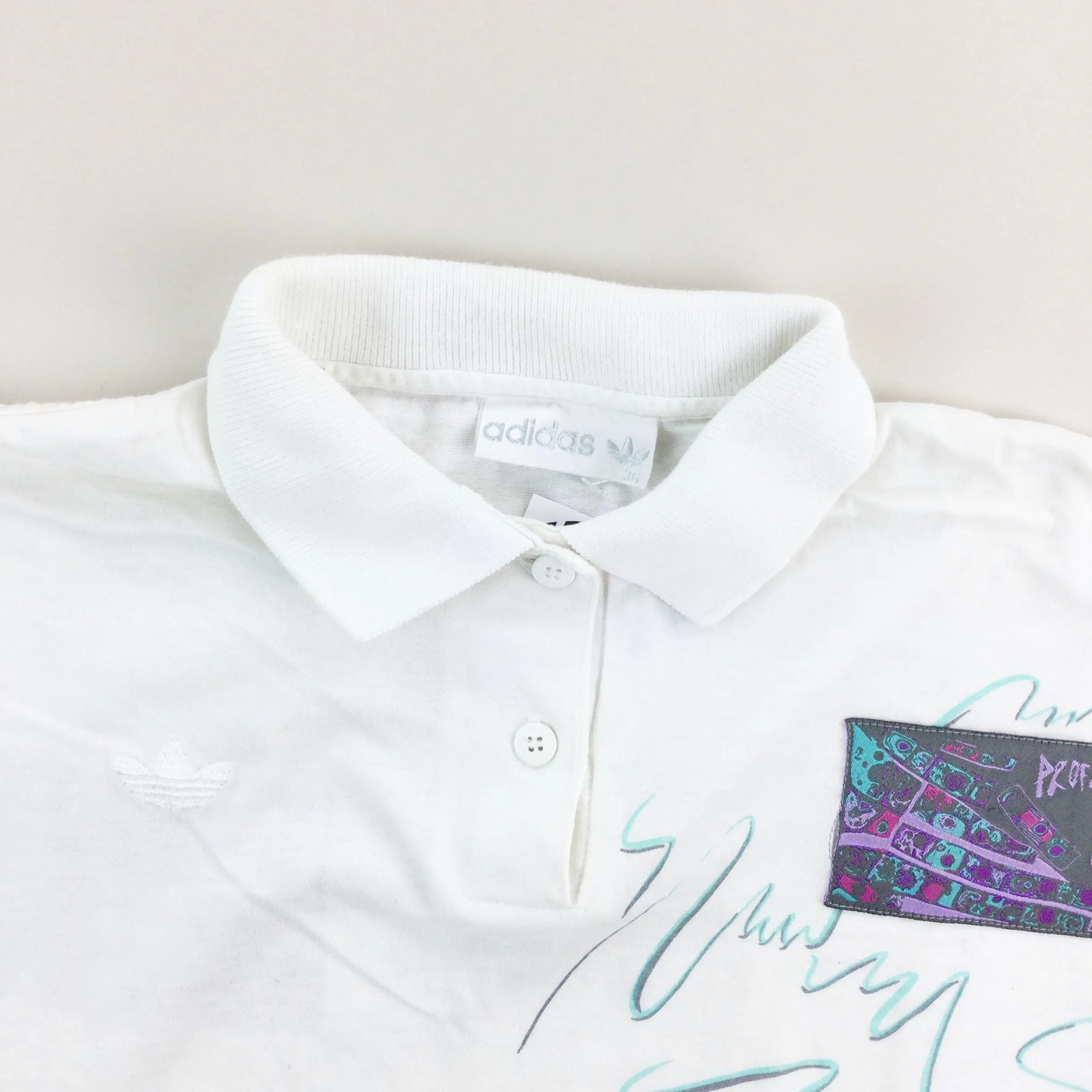 Adidas 80s 'Stefan Edberg' Tennis Polo Shirt - Women/S