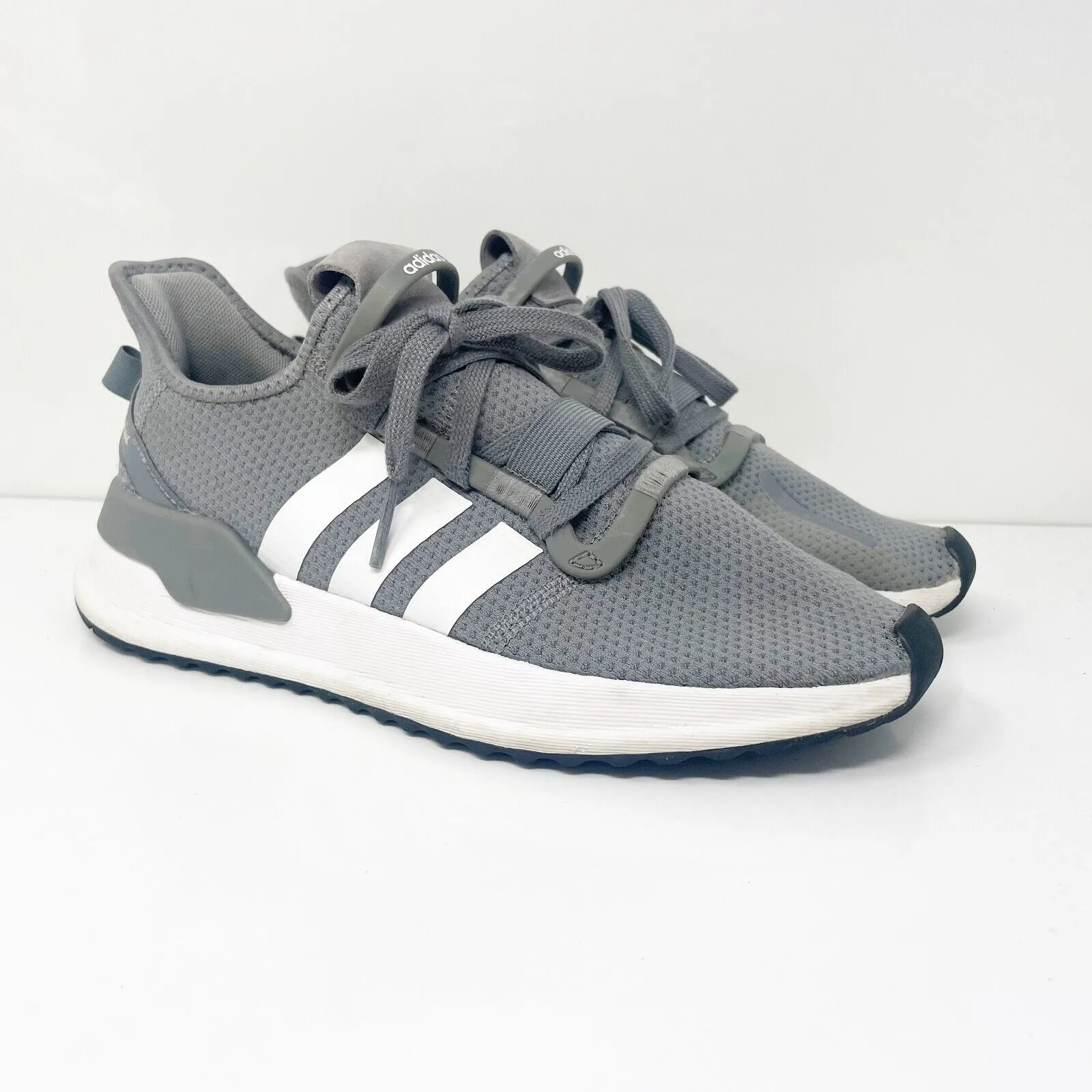 Adidas Boys U Path Run G28111 Gray Running Shoes Sneakers Size 7