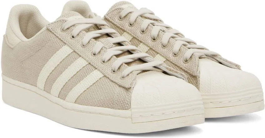 Adidas Originals Beige Superstar Sneakers