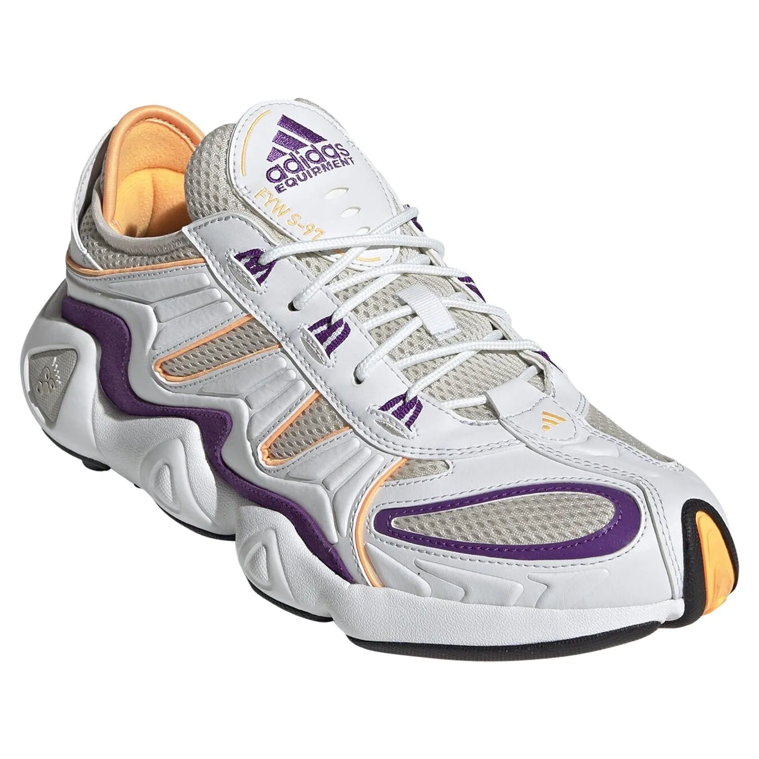 adidas Originals FYW S-97 Trainers - White/Orange/Purple