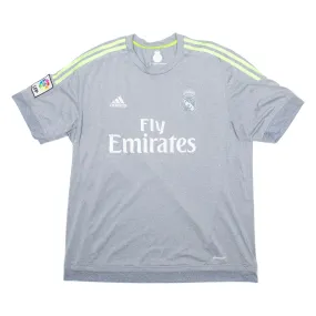 ADIDAS Real Madrid Mens Football Shirt Jersey Grey XL