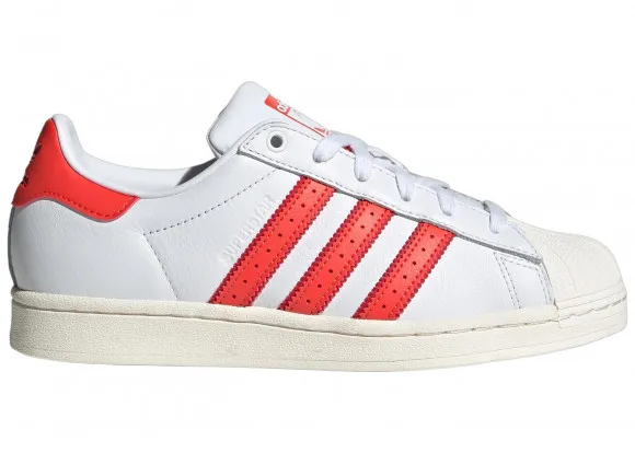 adidas Superstar Cloud White Bright Red (Women's)