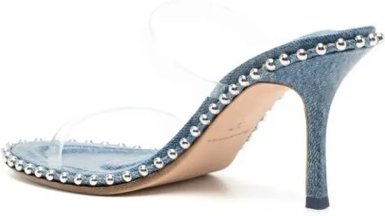 Alexander Wang Nova 100mm denim mules Blue