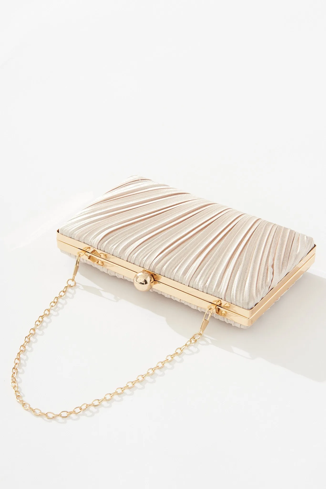 Amina Clutch Bag In Gold
