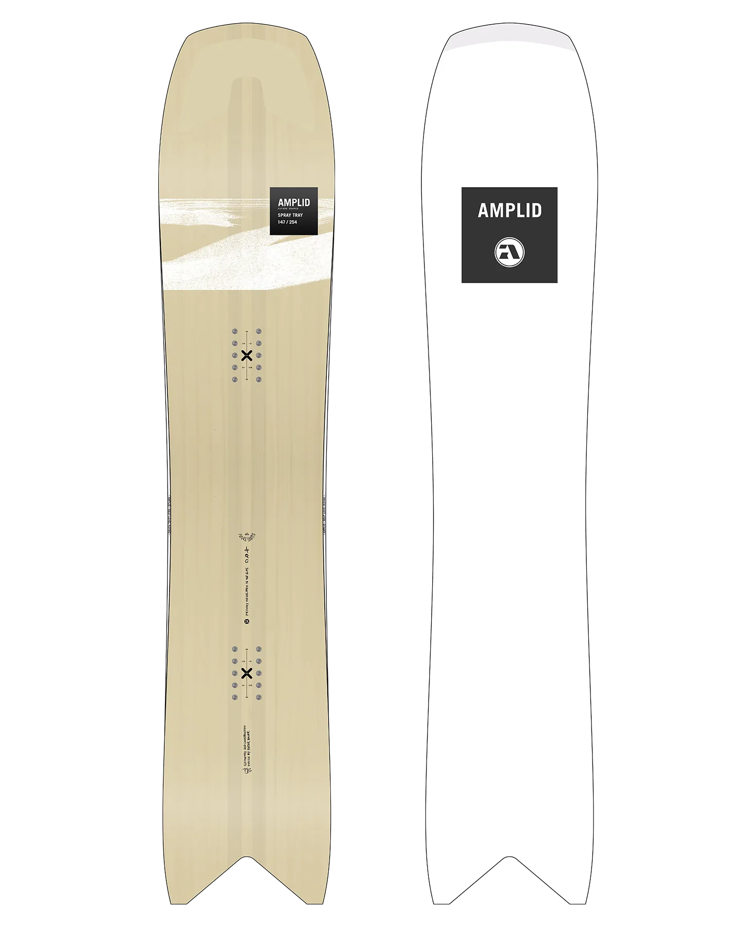 Amplid The Spray Tray Snowboard - 2025 | Shop Snowboards at Trojan Wake Ski Snow & Snow Skiers Warehouse