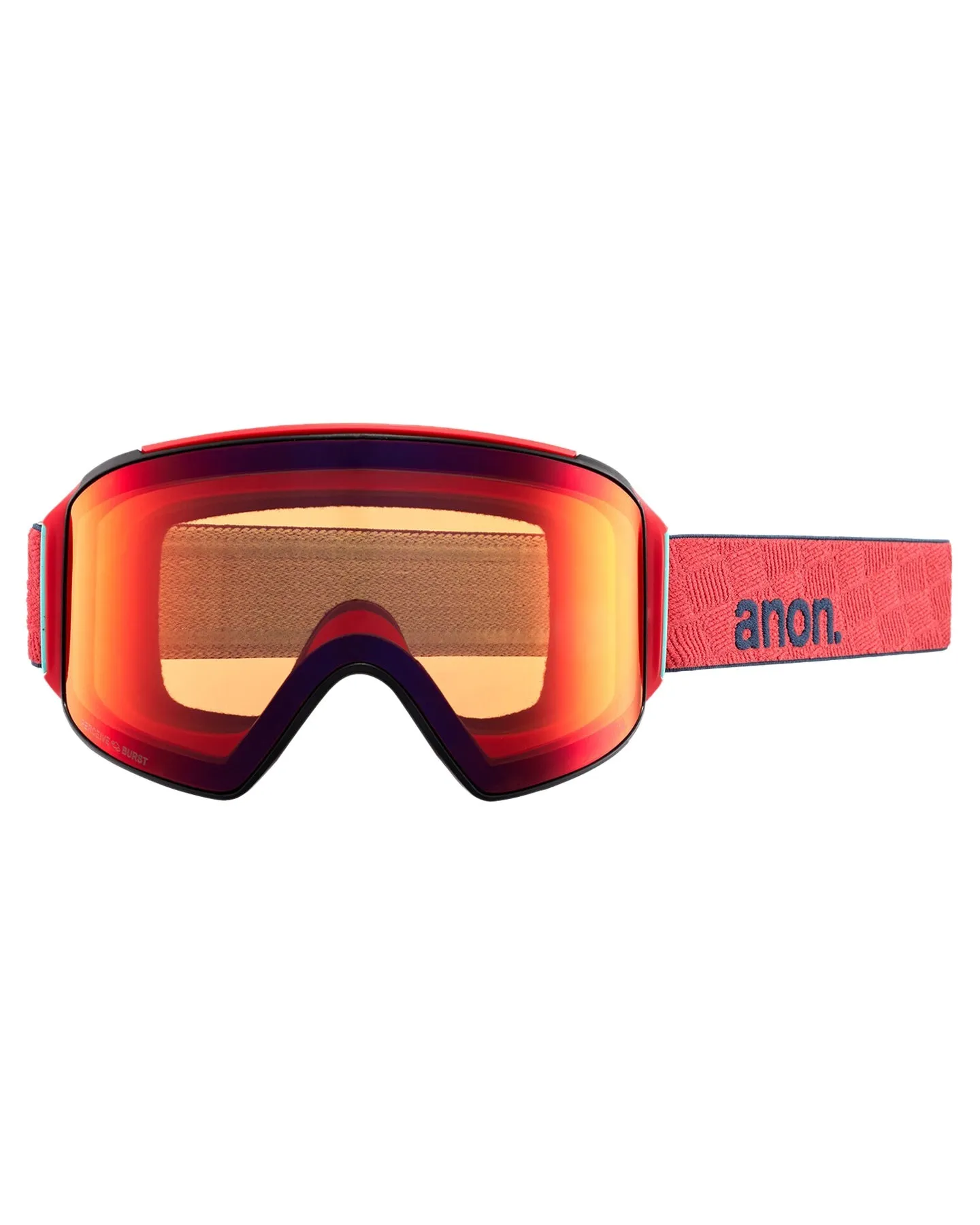 Anon M4 Cylindrical Snow Goggles + Bonus Lens + Mfi® Face Mask - Coral
