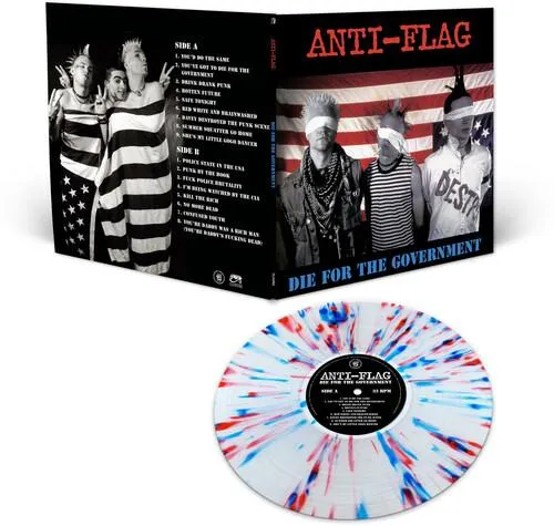 ANTI FLAG 'DIE FOR THE GOVERNMENT' LP (Red/White/Blue Splatter Vinyl)