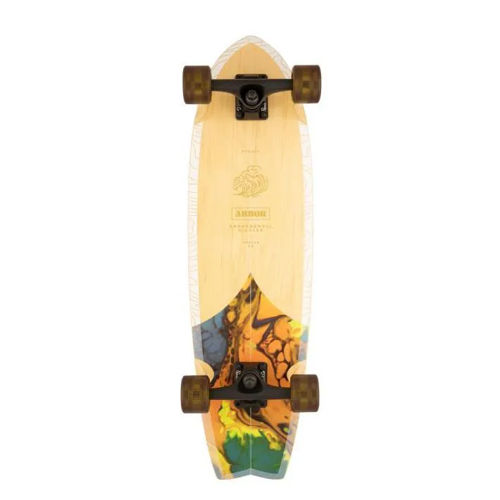 Arbor Groundswell Sizzler Cruiser Factory Complete Skateboard Multi 30.5