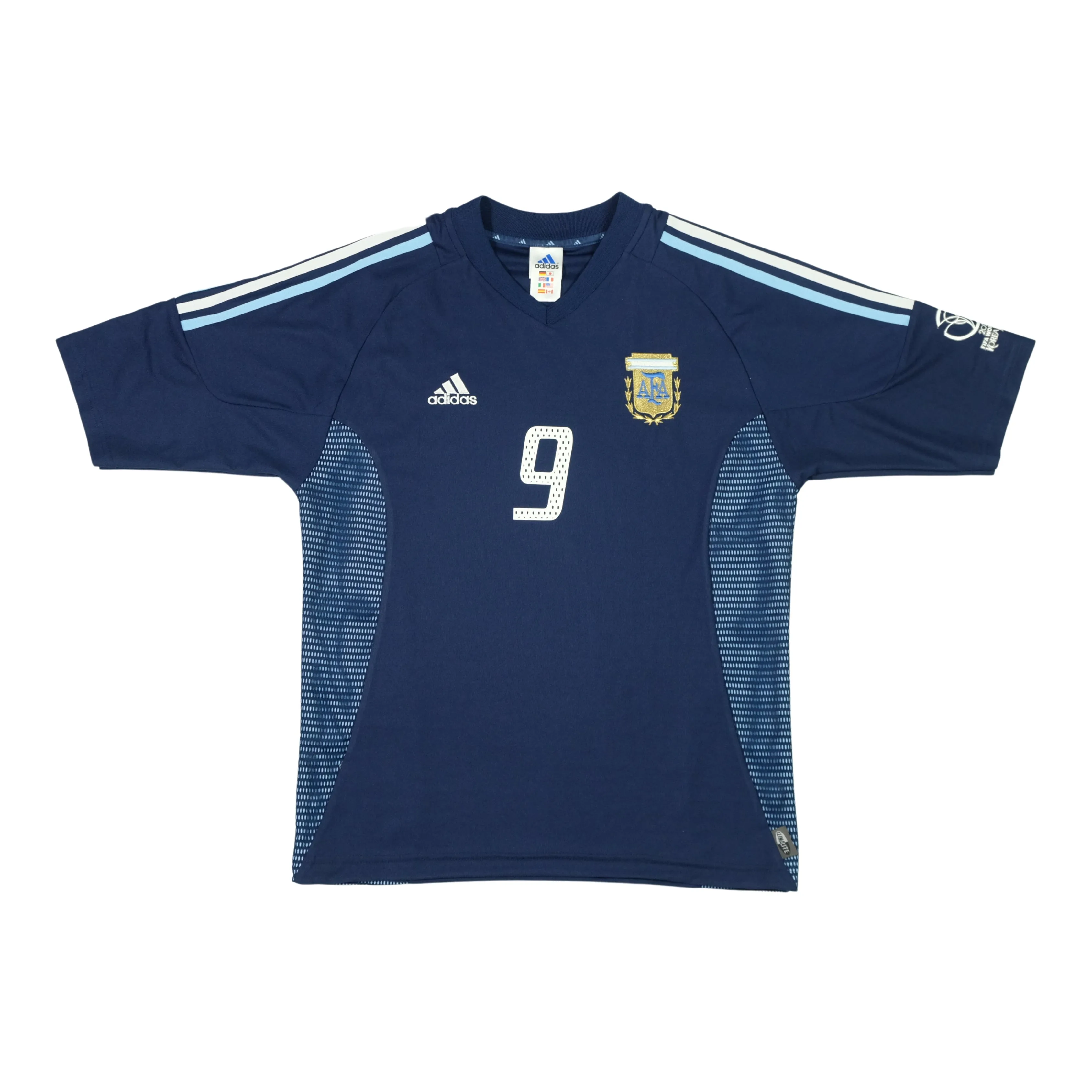 Argentina Batistuta 2002/2004 Adidas Away Football Shirt Medium