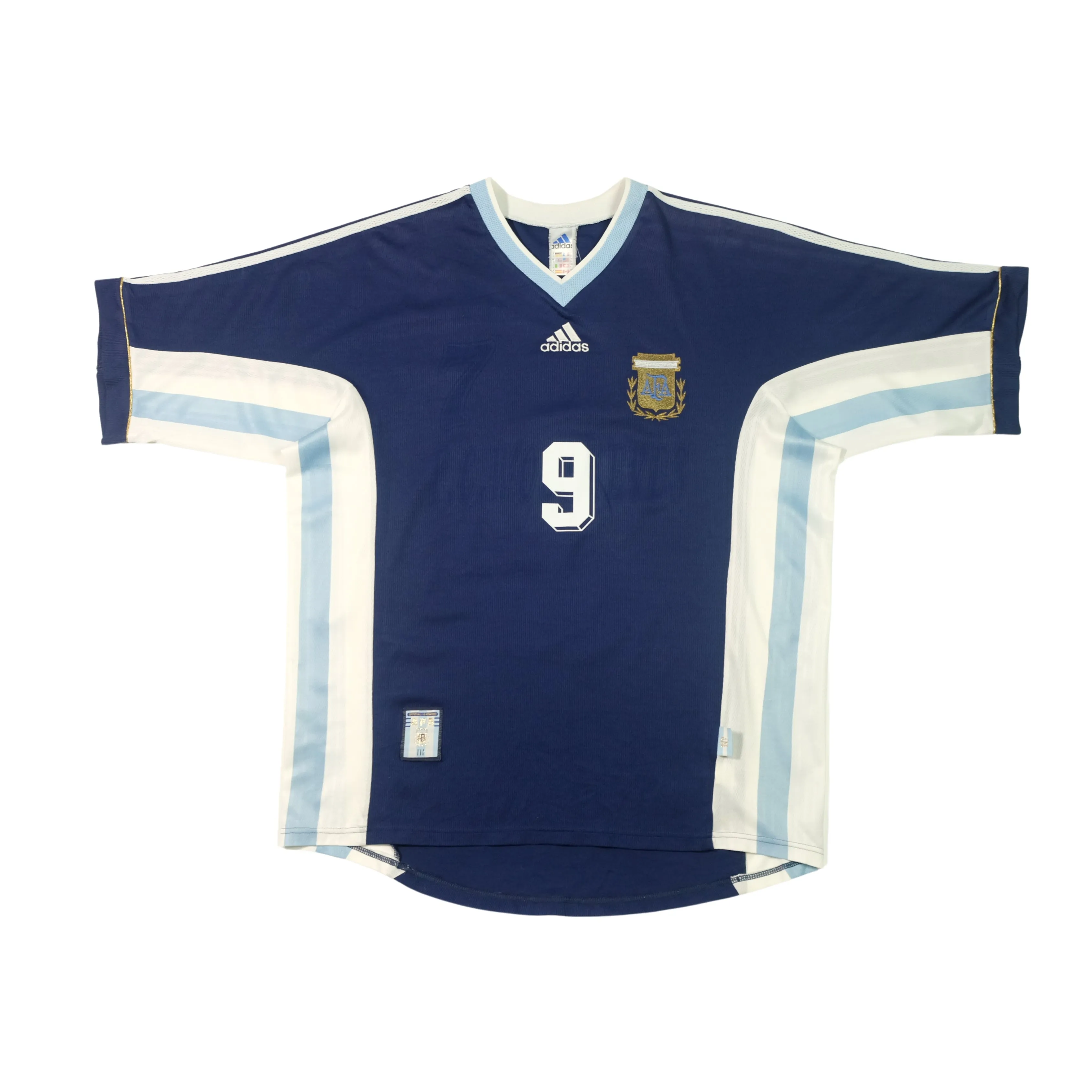 Argentina Batistuta Original 1998/1999 Adidas Away Football Shirt Large