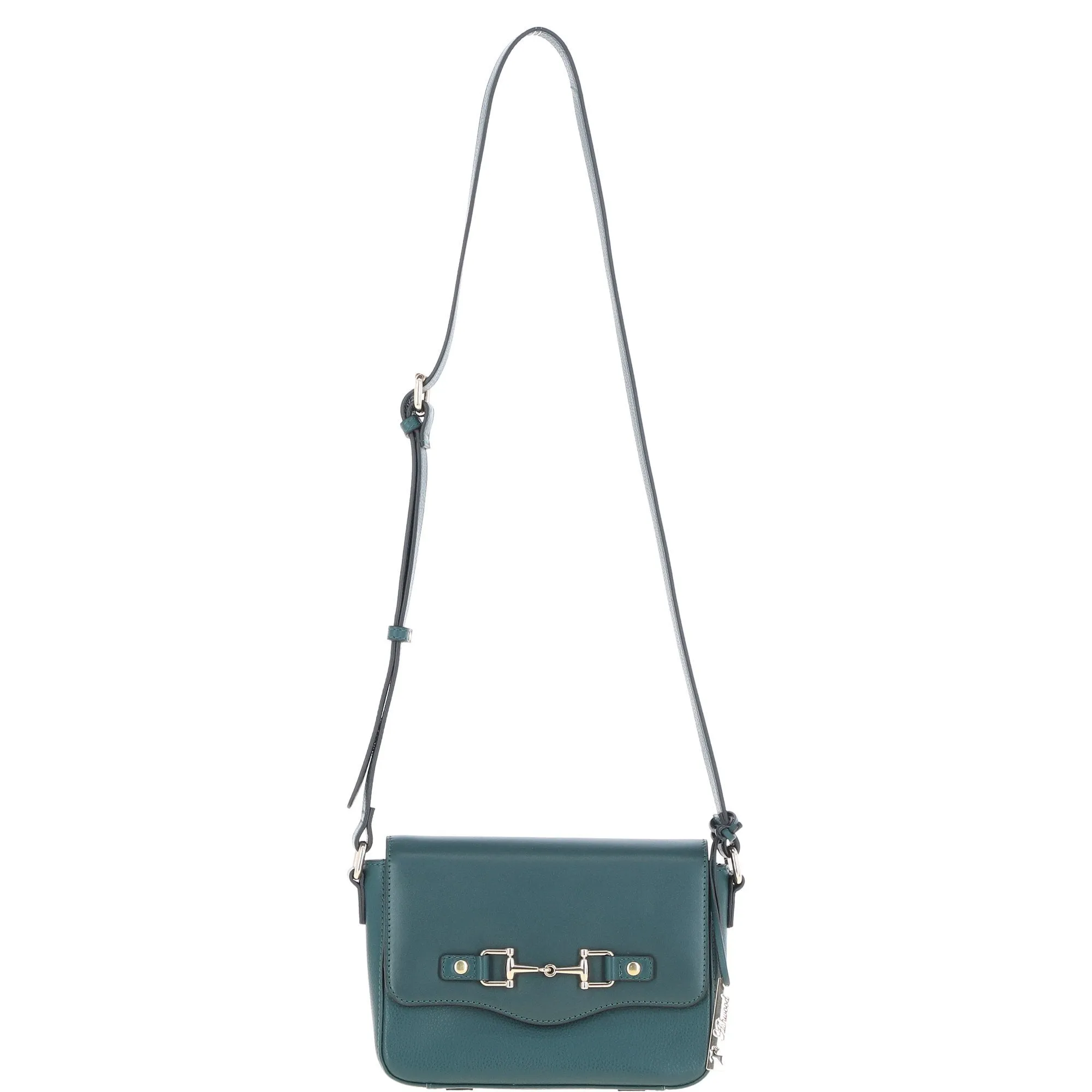 Ashwood Flap Over Leather Crossbody Bag Green: Z-75