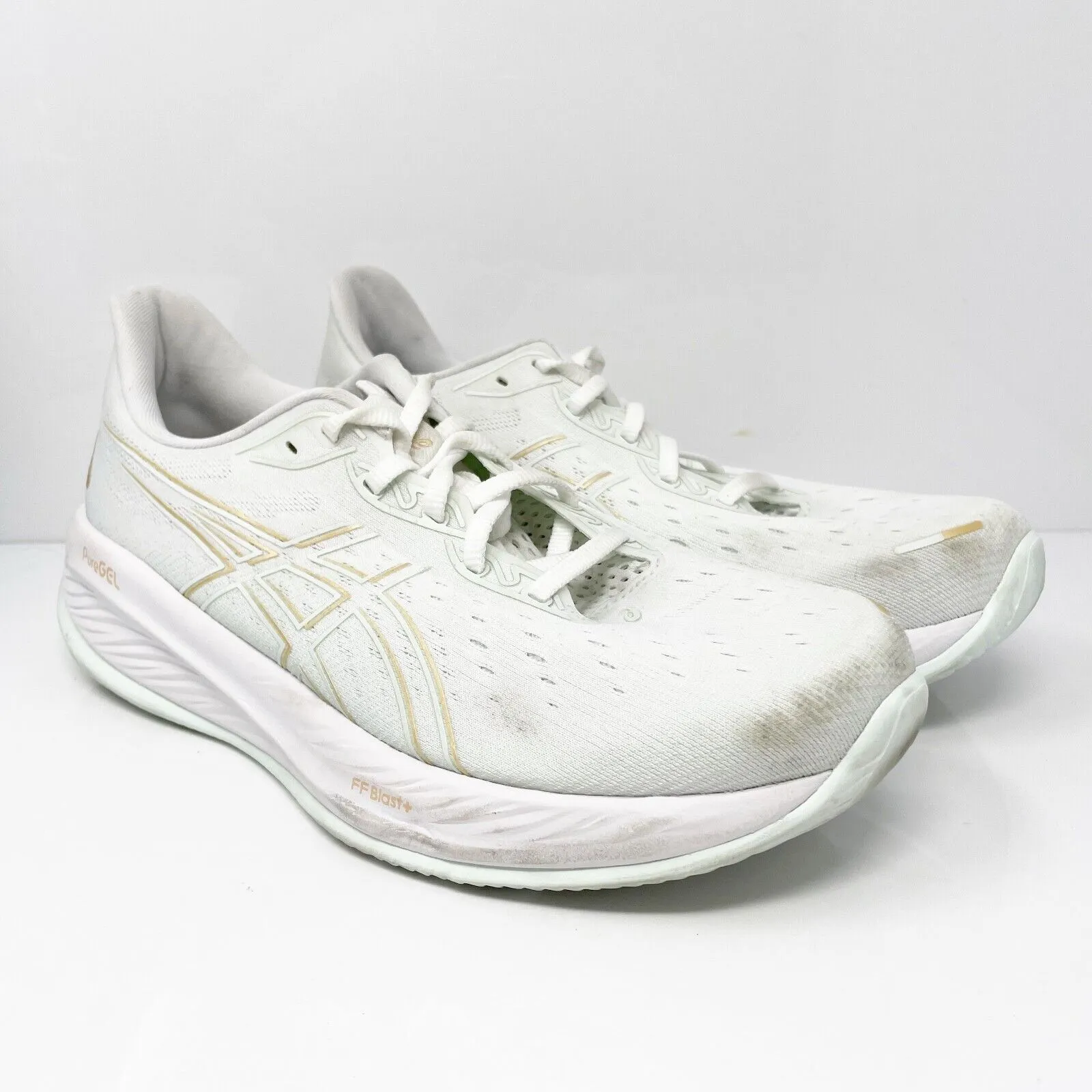 Asics Womens Gel Cumulus 26 1012B599 White Running Shoes Sneakers Size 11