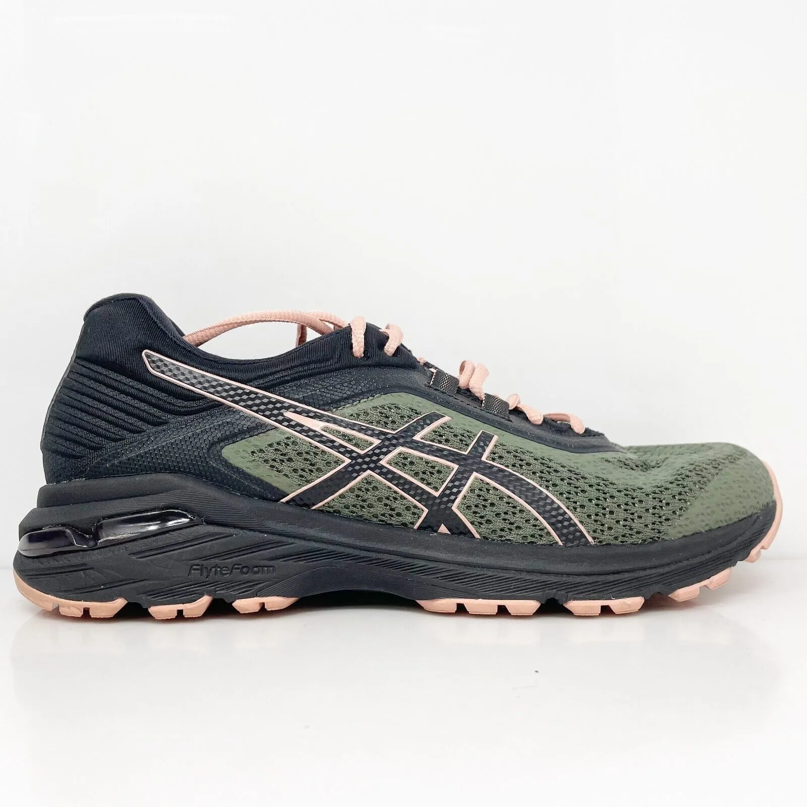 Asics Womens GT 2000 6 T8A7N Green Running Shoes Sneakers Size 10