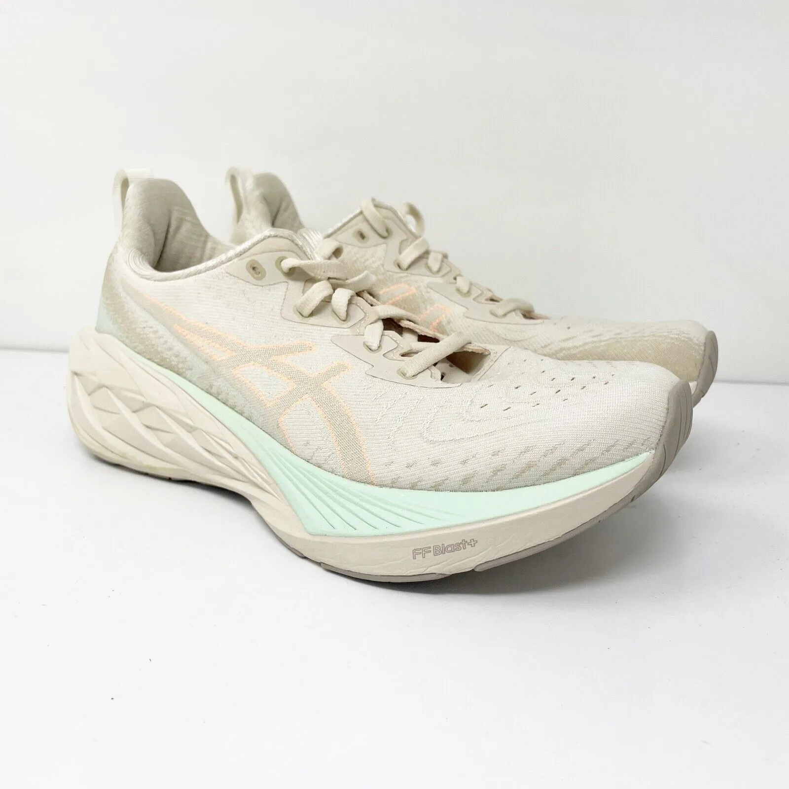 Asics Womens Novablast 4 1012B510 Beige Running Shoes Sneakers Size 8