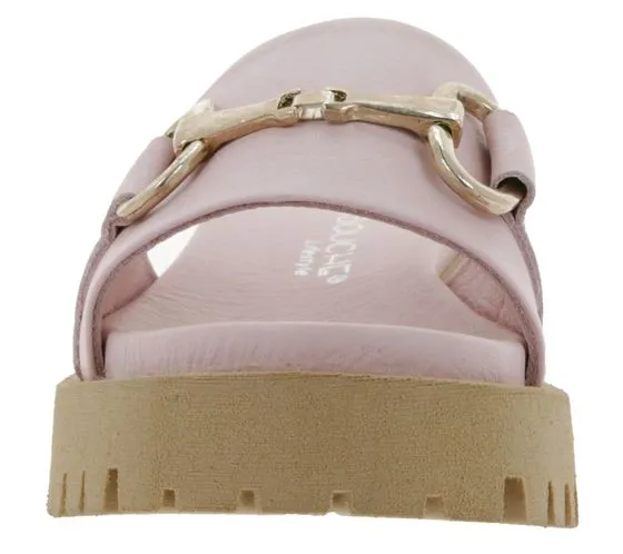 BABOUCHE Lifestyle mules pour femmes chaussures à plateforme mode en cuir nappa 130 rose