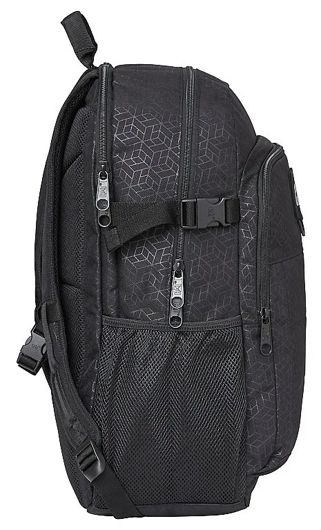 backpack Caterpillar Barry - Black Heat Embossed