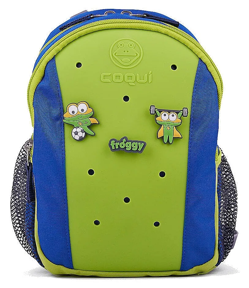 backpack Coqui Rucksy + 3 Amulety - Lime/Royal + Amulet - kid´s