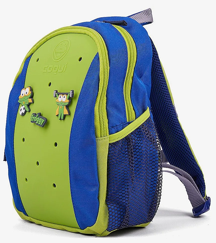 backpack Coqui Rucksy + 3 Amulety - Lime/Royal + Amulet - kid´s