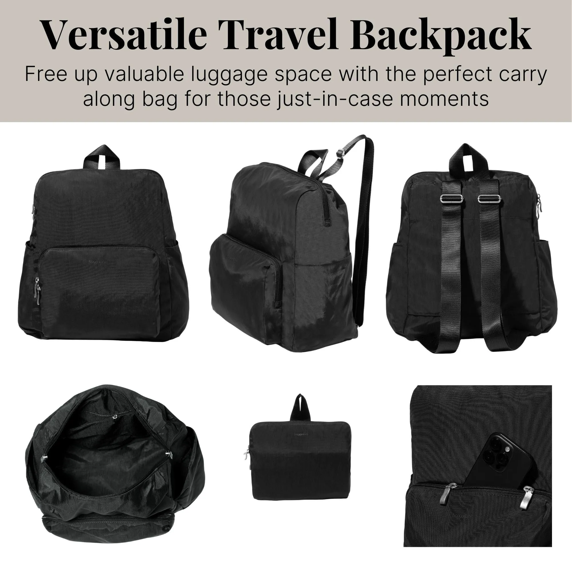 Baggallini Baggallini Women's Carryall Packable Backpack