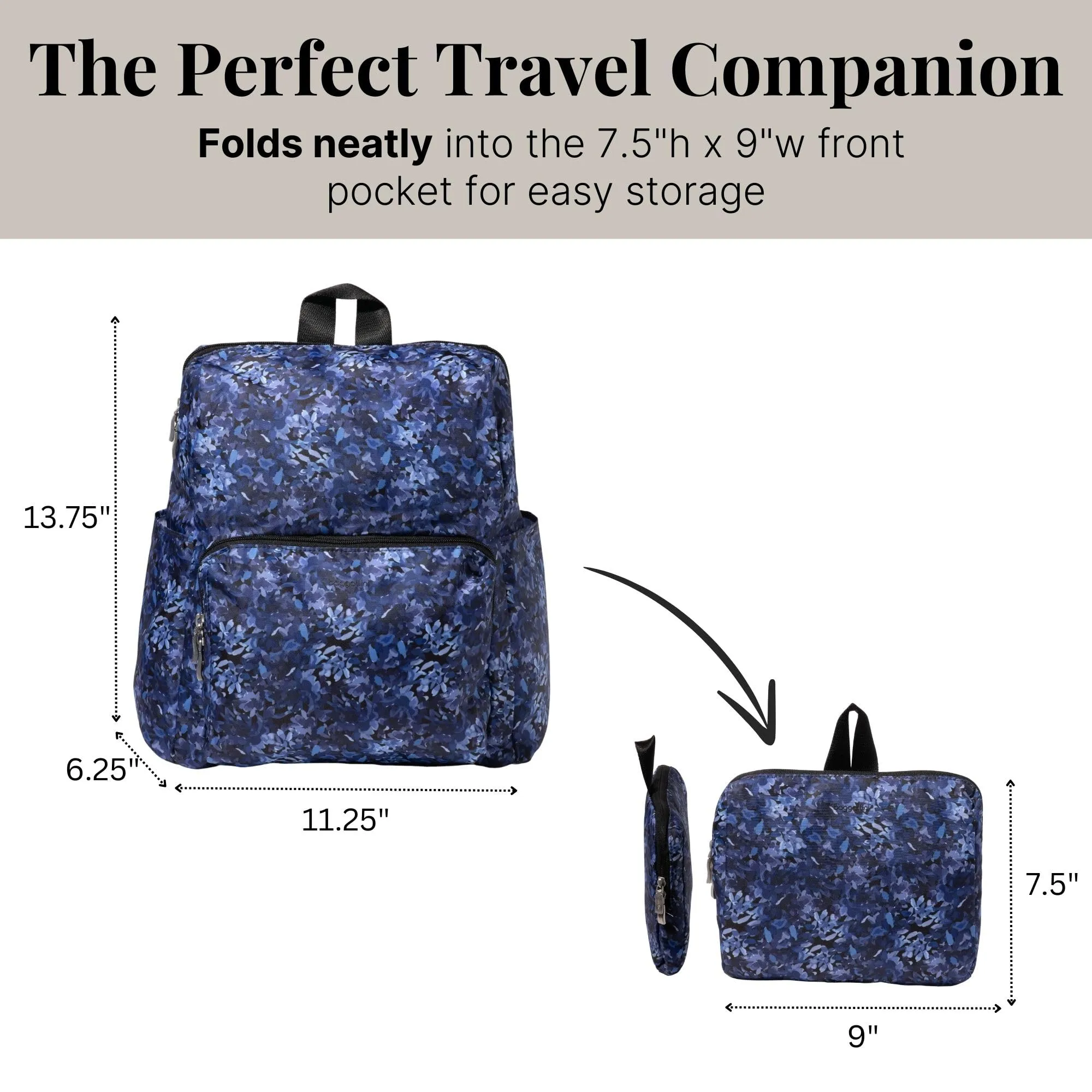 Baggallini Baggallini Women's Carryall Packable Backpack