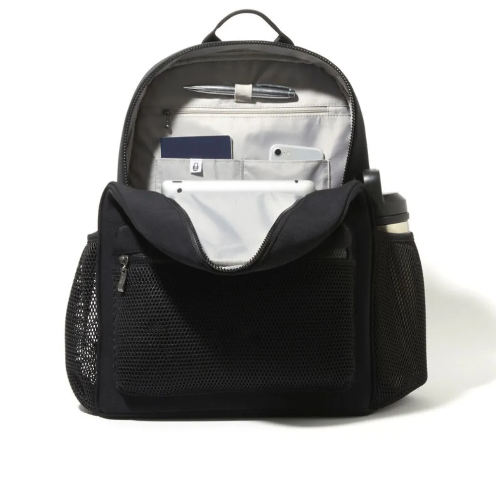 Baggallini On the Go Black Neoprene Laptop Backpack (Unisex)