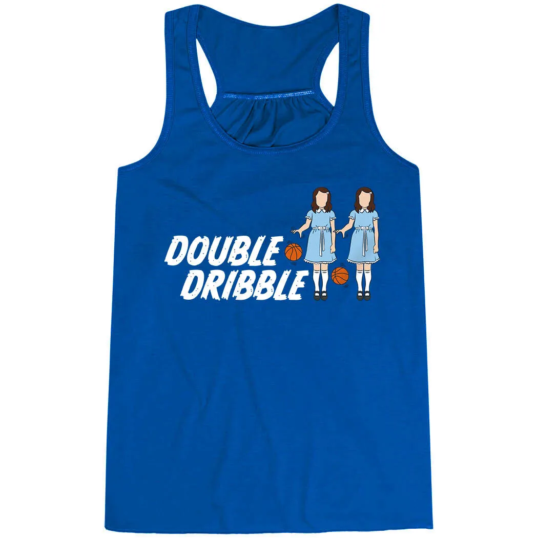  Basketball Flowy Racerback Tank Top - Double Dribble 