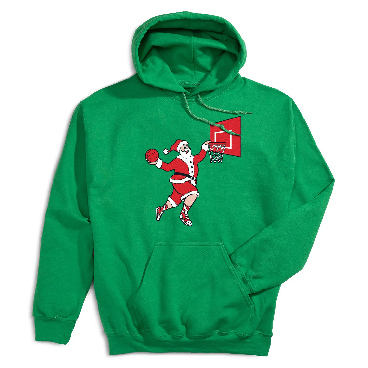 Basketball Hooded Sweatshirt - Slam Dunk Santa 