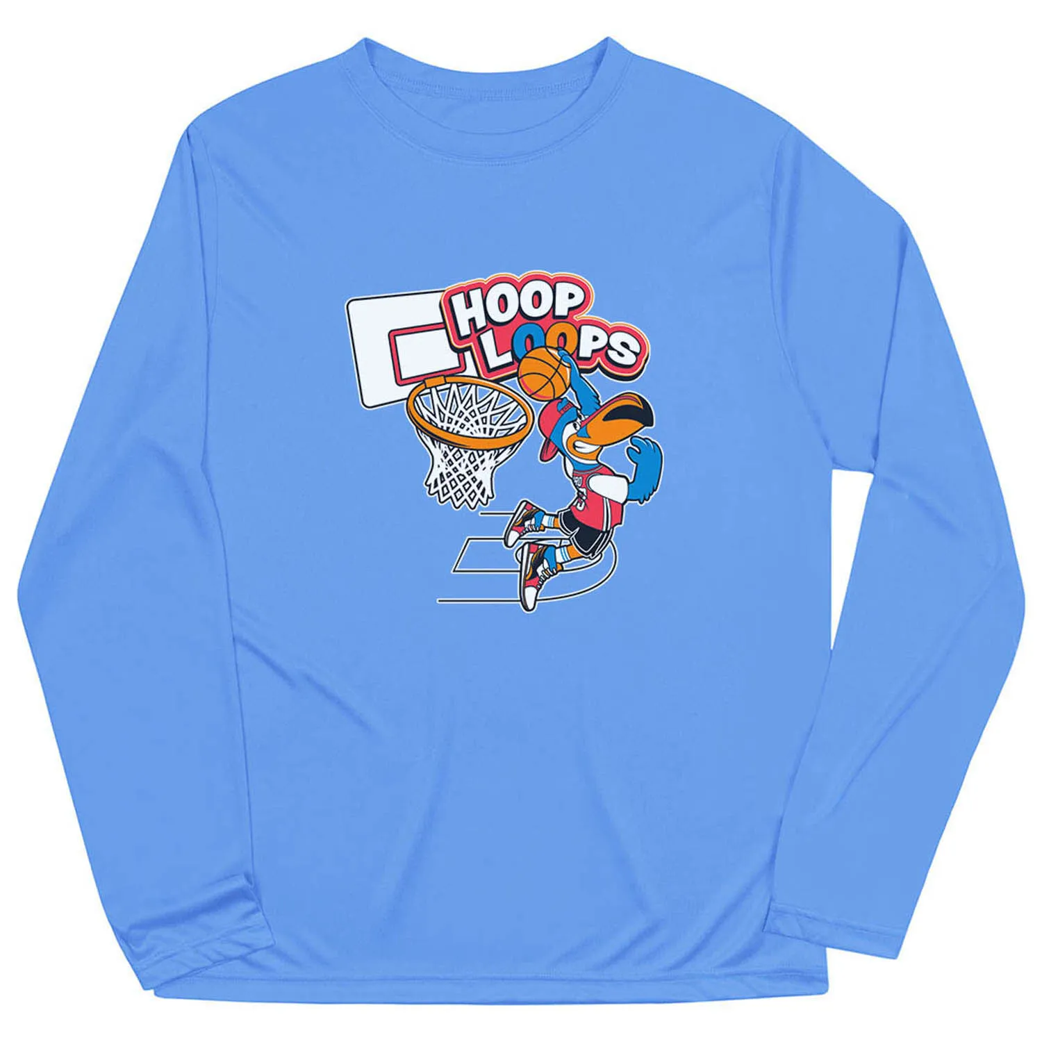 Basketball Long Sleeve Performance Tee - Hoop Loops 