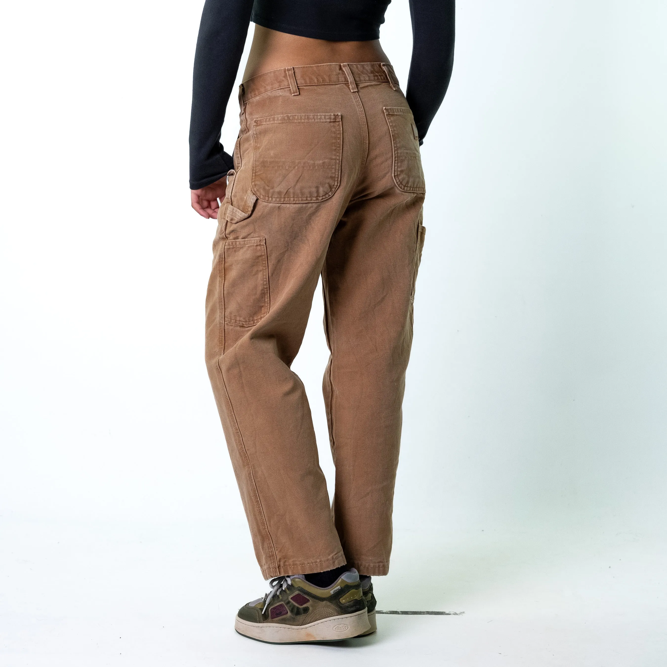 Beige Tan 90s Carhartt  Cargo Skater Trousers Pants Jeans (32x32)