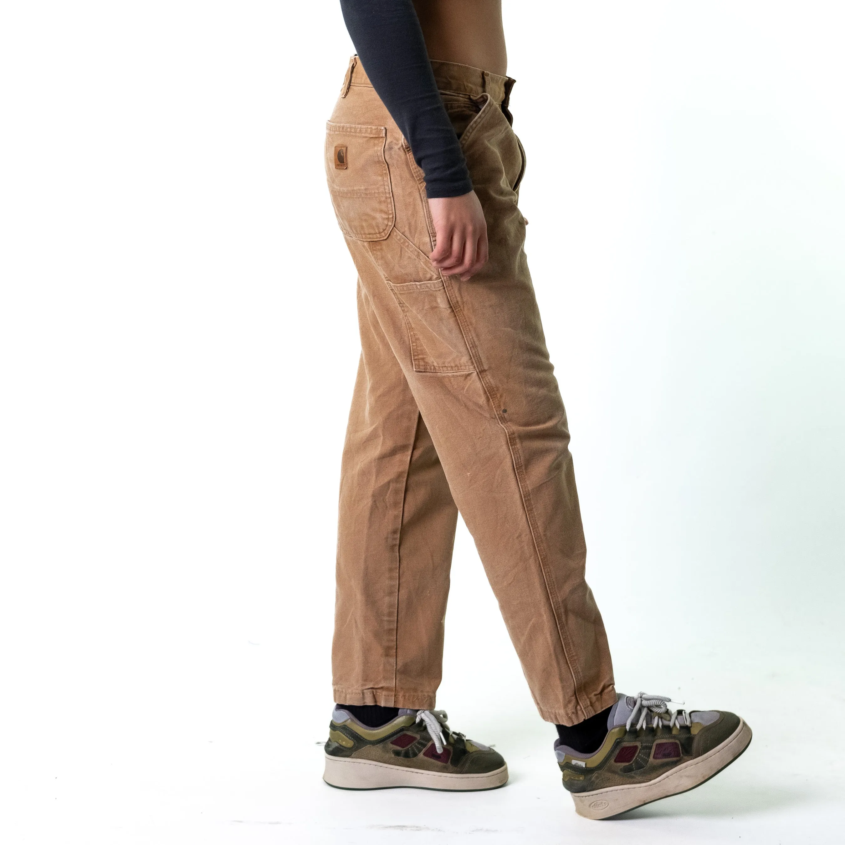 Beige Tan 90s Carhartt  Cargo Skater Trousers Pants Jeans (32x32)