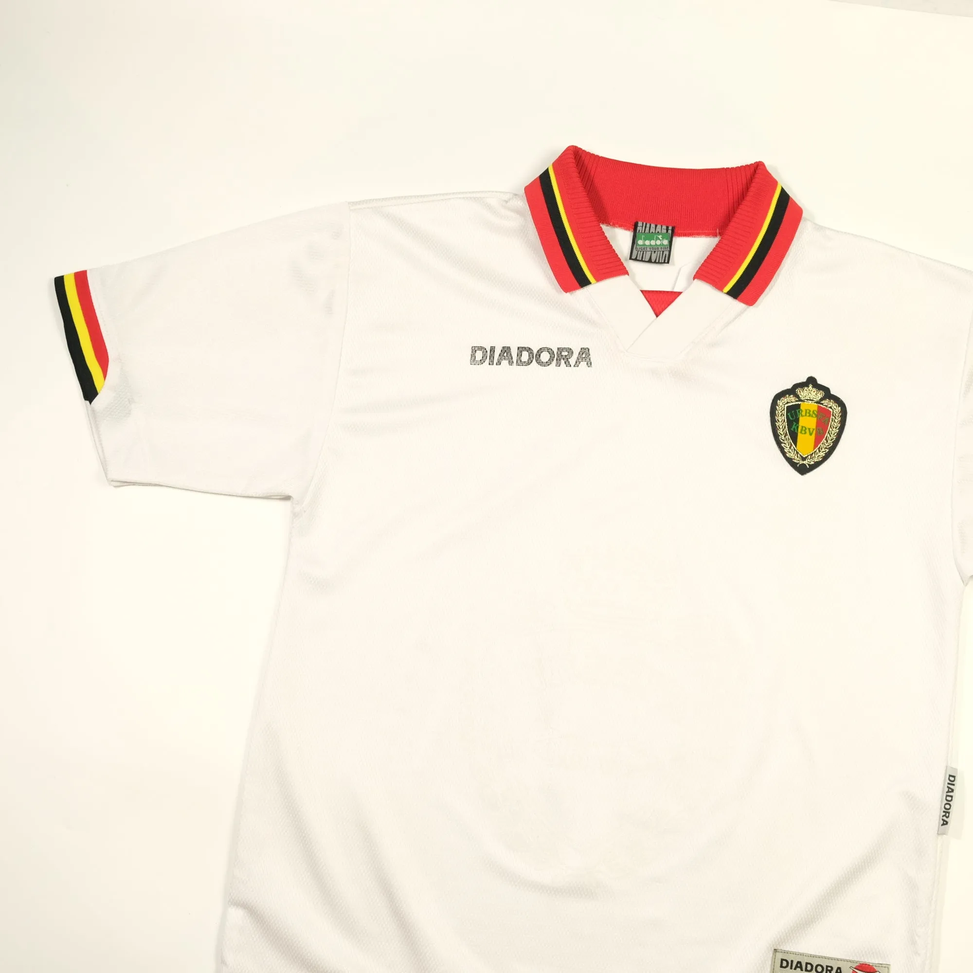 Belgium Diadora Original 1996/1997 Home Football Shirt Medium/Large