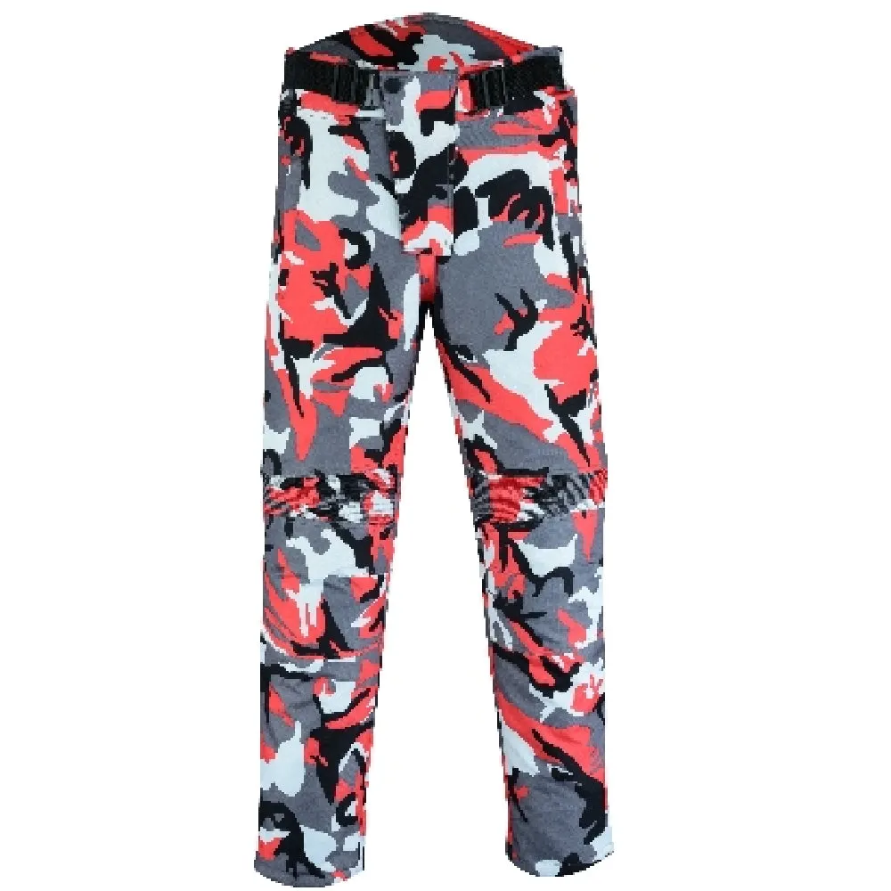 Biker Gear Pro Camo Men's Motorcycle Trousers Camouflage Cargo Trouser Men, Waterproof Breathable, CE Protection Biker Cargo Pan