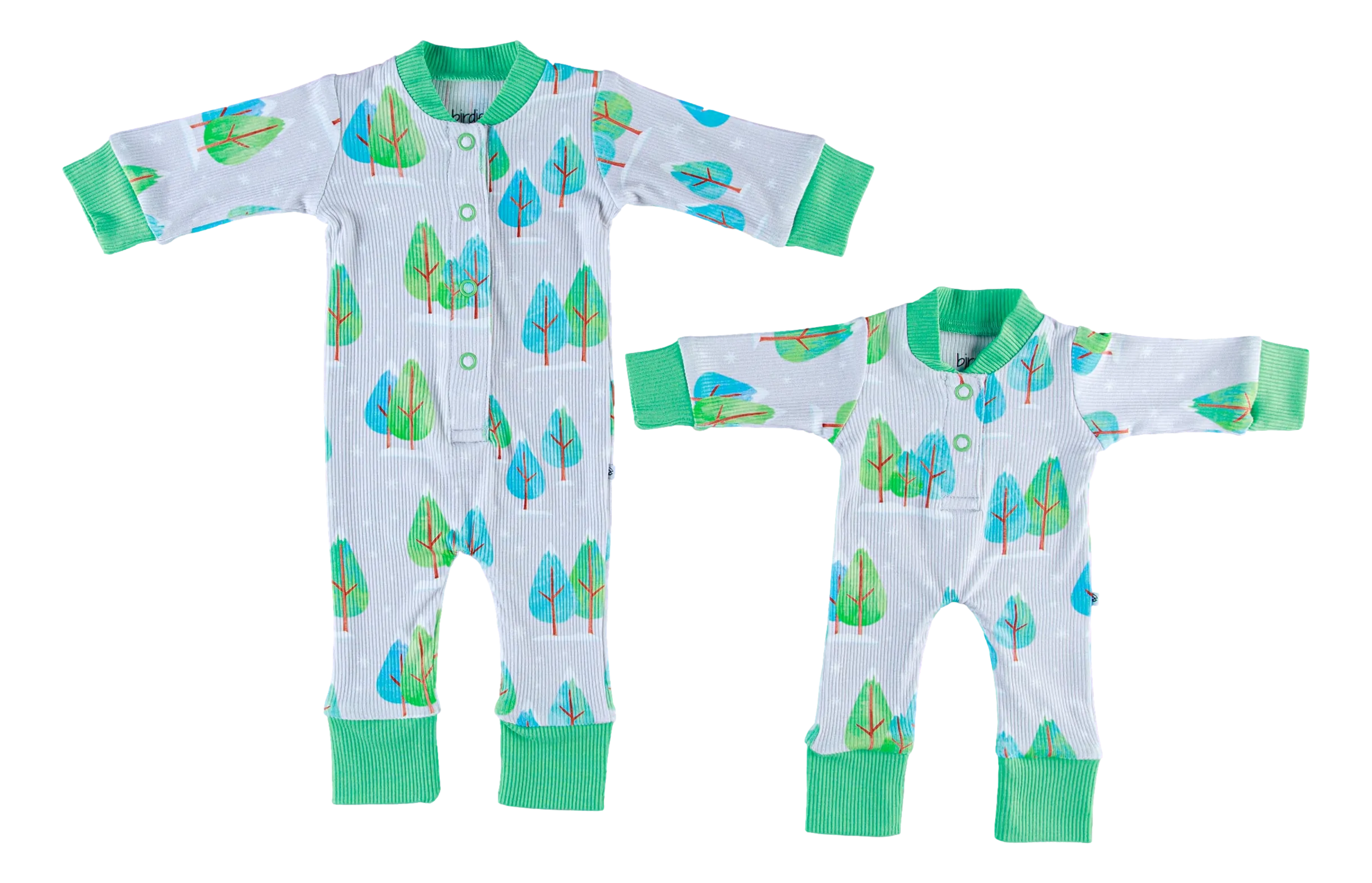 Birdie Bean Doll Romper - Vail (Ribbed)