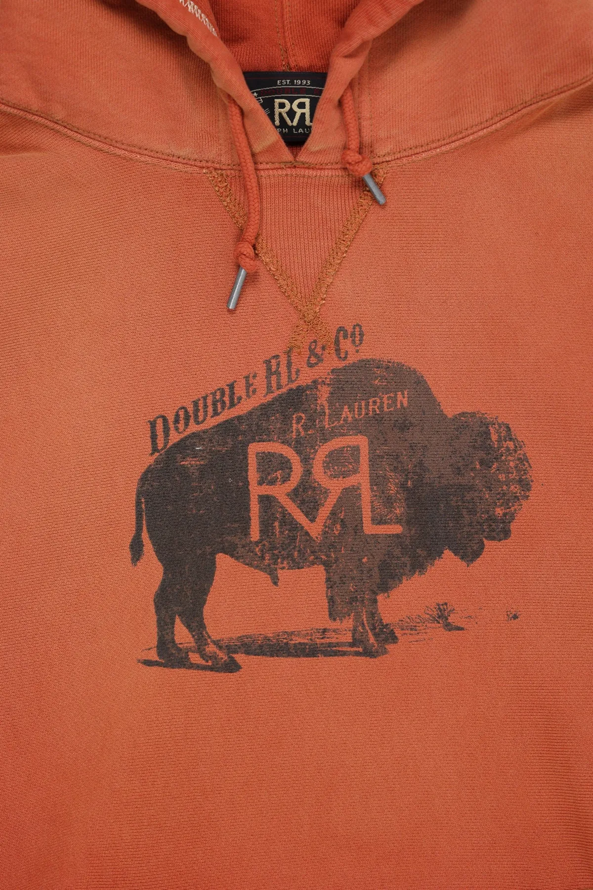 Bison Hoodie - Vintage Orange