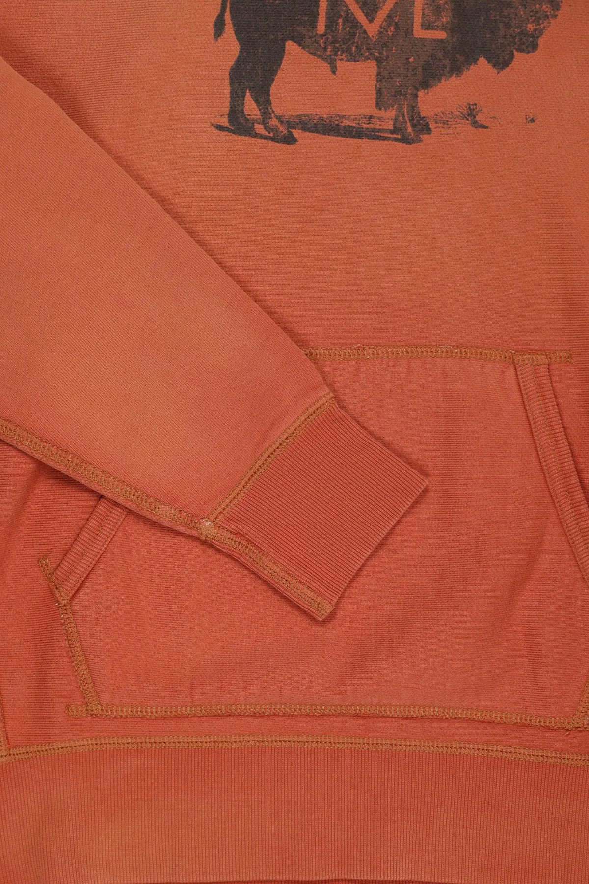 Bison Hoodie - Vintage Orange