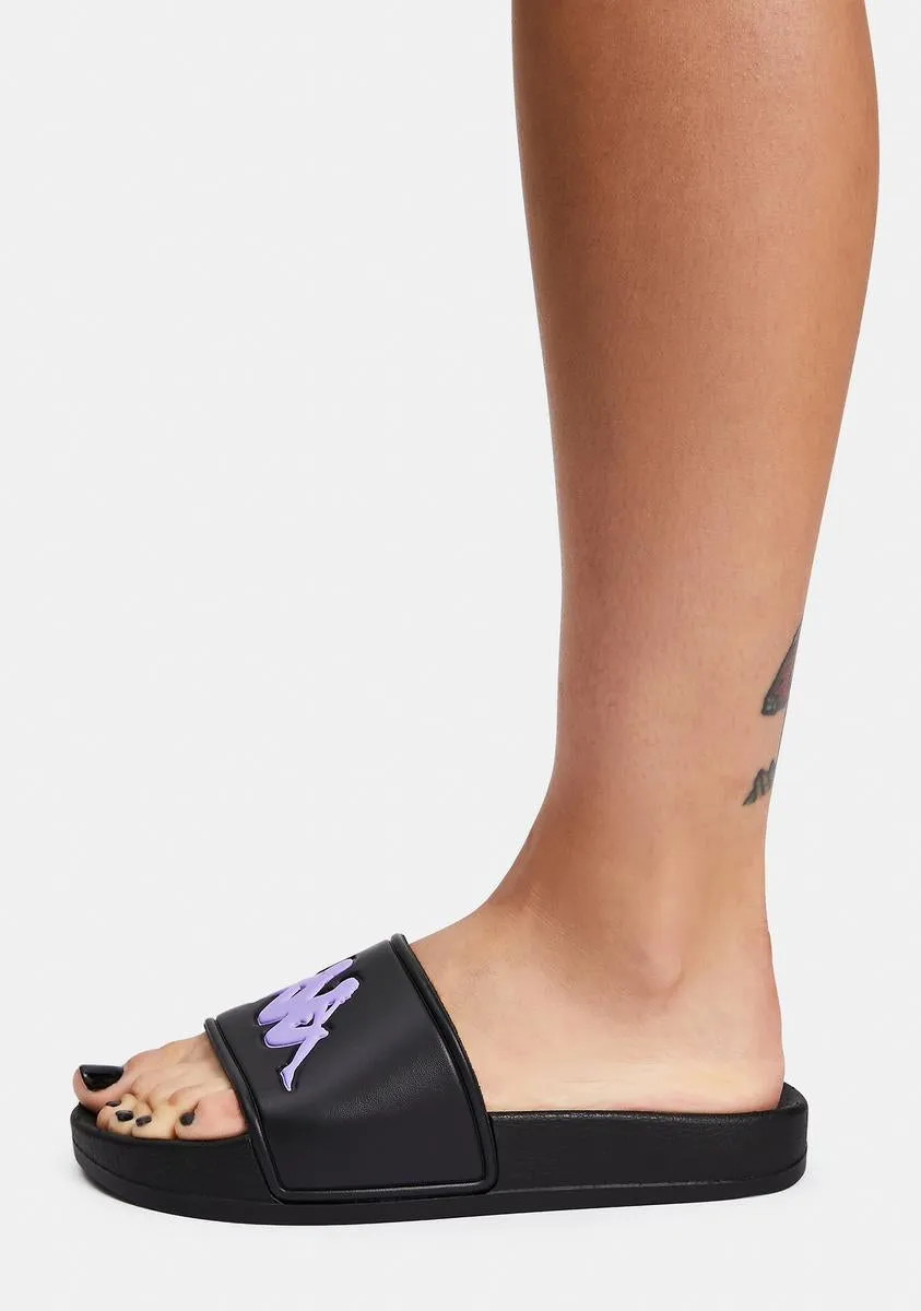 Black Lilac Authentic Adam 2 Slide Sandals-